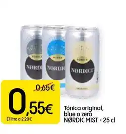Dialprix NØRDIC MIST Tónica original, blue o zero oferta