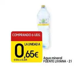 Dialprix FUENTE LIVIANA Agua mineral oferta