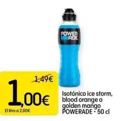 Dialprix POWERADE Isotónico ice storm, blood orange o golden mango oferta