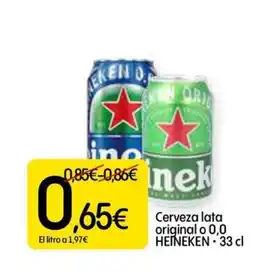Dialprix HEINEKEN Cerveza lata original o 0,0 oferta