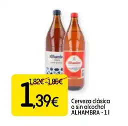 Dialprix ALHAMBRA Cerveza clásica o sin alcochol oferta