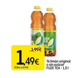 Dialprix FUZE TEA Té limón original o sin azúcar oferta