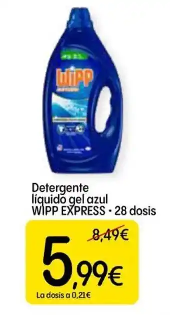 Dialprix WIPP EXPRESS Detergente líquido gel azul oferta