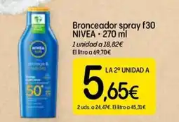 Dialprix NIVEA Bronceador spray f30 oferta