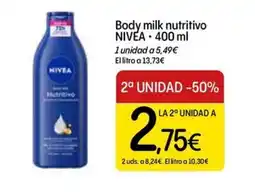 Dialprix NIVEA Body milk nutritivo oferta