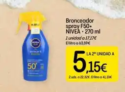 Dialprix NIVEA Bronceador spray F50+ oferta