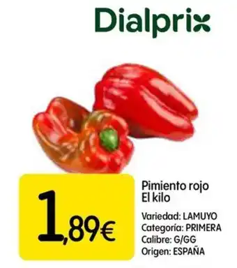 Dialprix Pimiento rojo oferta