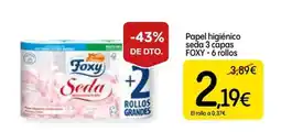 Dialprix FOXY Papel higiénico seda 3 capa oferta