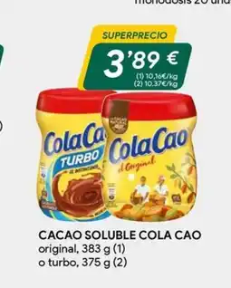 Masymas COLA CAO Cacao soluble oferta