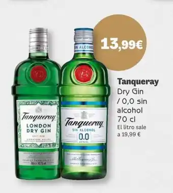 Masymas TANQUERAY Dry Gin / 0,0 sin alcohol oferta
