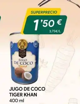 Masymas TIGER KHAN Jugo de coco oferta