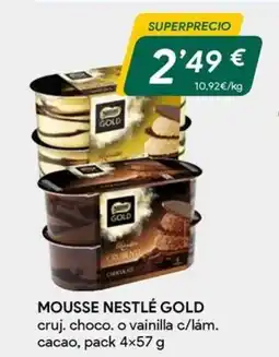 Masymas Mousse nestlé gold oferta
