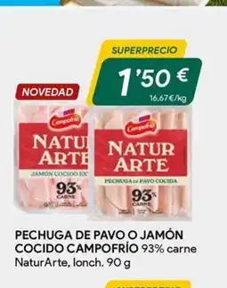 Masymas CAMPOFRÍO Pechuga de pavo o jamón cocido oferta