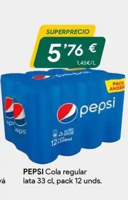 Masymas PEPSI Cola regular lata oferta
