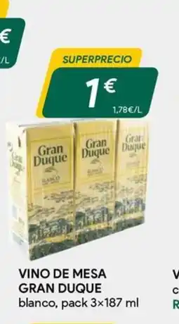 Masymas GRAN DUQUE Vino de mesa oferta