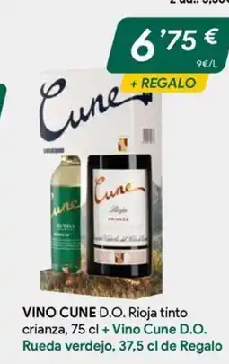 Masymas VINO CUNE D.O. Rioja tinto crianza oferta