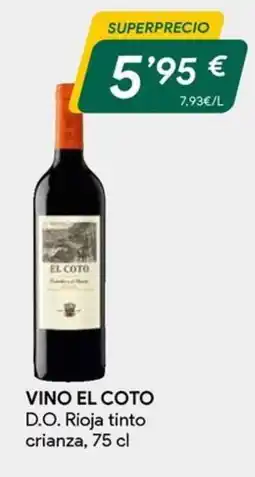 Masymas VINO EL COTO D.O. Rioja tinto crianza oferta