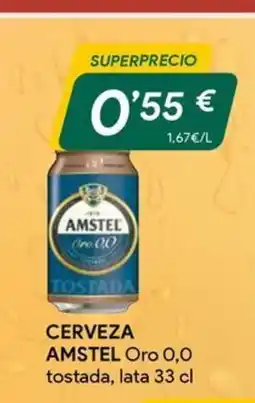 Masymas CERVEZA AMSTEL Oro 0,0 tostada, lata oferta
