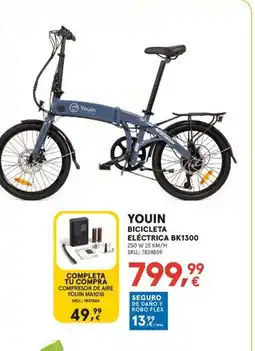 YOUIN Bicicleta eléctrica bk1300