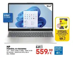 Worten HP PORTÁTIL 15-FD0089NS oferta