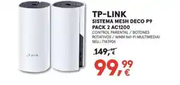 Worten TP-LINK Sistema mesh deco p9 pack 2 AC1200 oferta