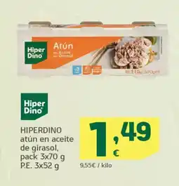 HiperDino HIPERDINO atún en aceite de girasol oferta