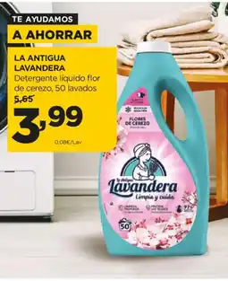 Alimerka LA ANTIGUA LAVANDERA Detergente líquido flor de cerezo oferta