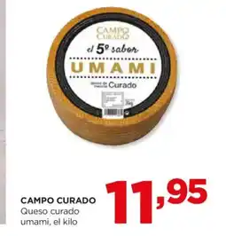 Alimerka CAMPO CURADO Queso curado umami oferta