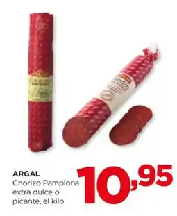 Alimerka ARGAL Chorizo Pamplona extra dulce o picante oferta