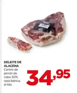 Alimerka DELEITE DE ALACENA Centro de jamón de cebo 50% raza ibérica oferta