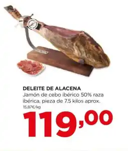 Alimerka DELEITE DE ALACENA Jamón de cebo ibérico 50% raza ibérica oferta