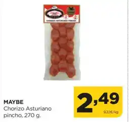Alimerka MAYBE Chorizo Asturiano pincho oferta