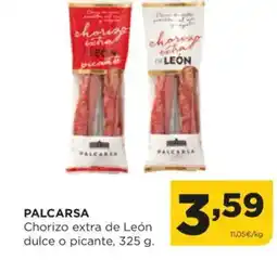 Alimerka PALCARSA Chorizo extra de León dulce o picante oferta