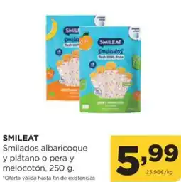 Alimerka SMILEAT Smilados albaricoque y plátano o pera y melocotón oferta