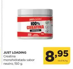 Alimerka JUST LOADING Creatina monohidratada sabor oferta