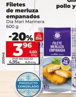Dia Dia mari marinera - filetes de merluza empanados 600 g oferta