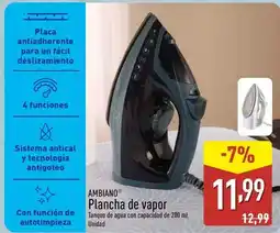ALDI Ambiano - plancha de vapor oferta