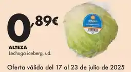 Supermercados Lupa Alteza - lechuga iceberg oferta
