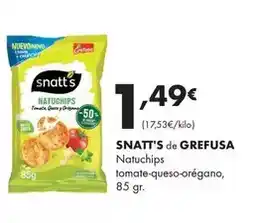 Supermercados Lupa Snatt's - natuchips tomate-queso-orégano oferta