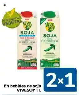 Carrefour VIVESOY En bebidas de soja oferta
