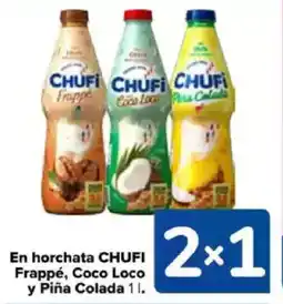 Carrefour CHUFI En horchata Frappé, Coco Loco y Piña Colada oferta