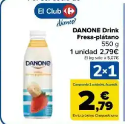 Carrefour DANONE Drink Fresa-plátano oferta