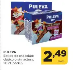 Alimerka PULEVA Batido de chocolate clásico o sin lactosa oferta