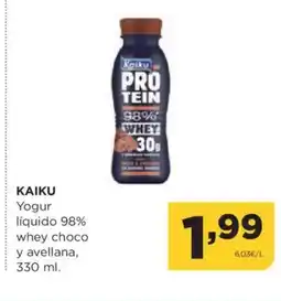 Alimerka Kaiku yogur líquido 98% whey choco y avellana oferta
