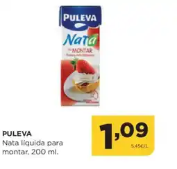 Alimerka PULEVA Nata líquida para montar oferta
