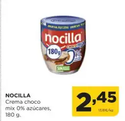 Alimerka NOCILLA Crema choco mix 0% azúcares oferta