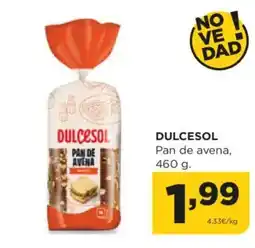 Alimerka DULCESOL Pan de avena oferta