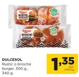 Alimerka DULCESOL Rustic o brioche burger oferta