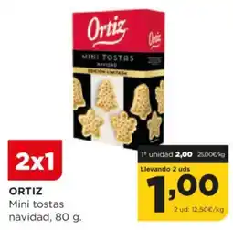 Alimerka ORTIZ Mini tostas navidad oferta