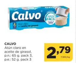 Alimerka CALVO Atún claro en aceite de girasol oferta
